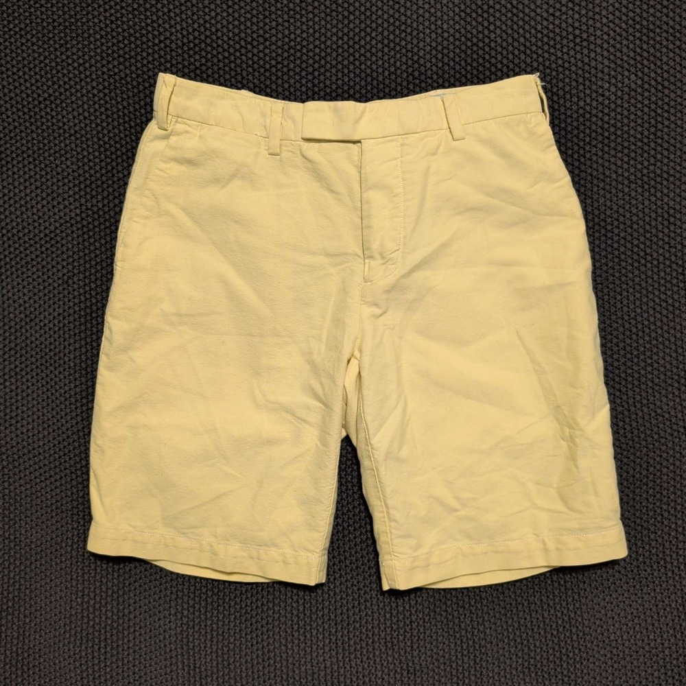 Polo‎ Ralph Lauren Chino Shorts Mens 30 Yellow Cotton Classic Fit Preppy RL